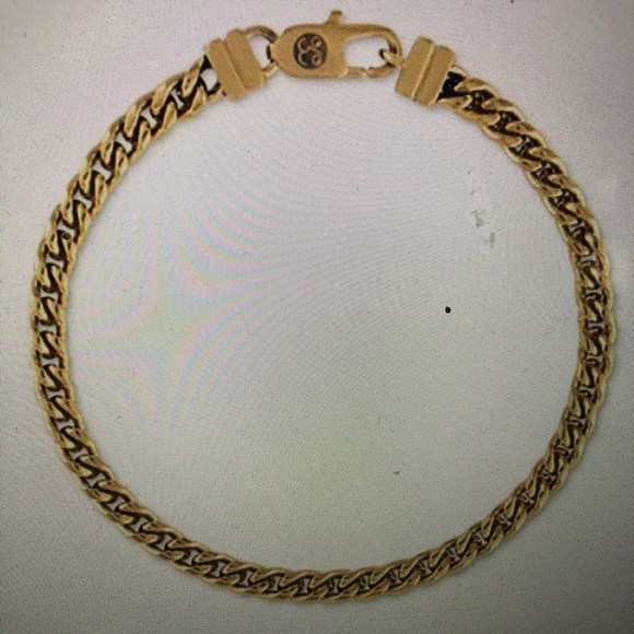 Esquire Men's Chain Bracelet Gold Tone